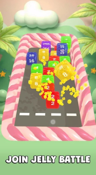 Jelly Chain 2048 Cube Merge Apk Download for Android v0.0.1 screenshot 1