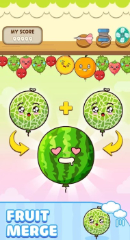 Melon Balloon Fruit Merge mod apk latest version v1.1.3 screenshot 1