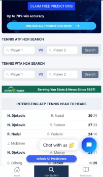 Tennis H2H Predictions Apk Latest Version v1.3 screenshot 2