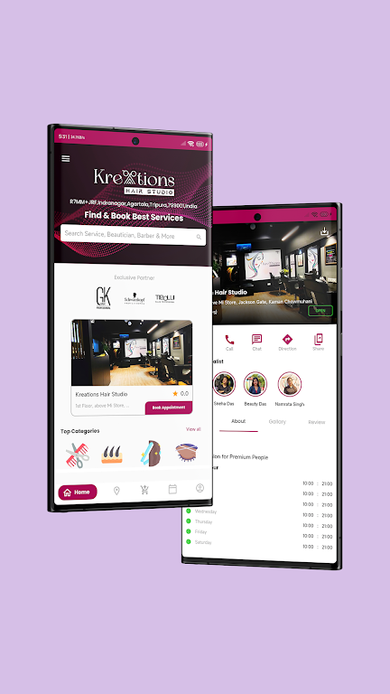 Kreations Hair Studio app download latest version