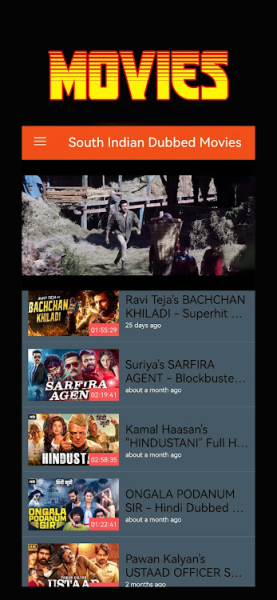South Indian Dubbed Movies App Download for Android