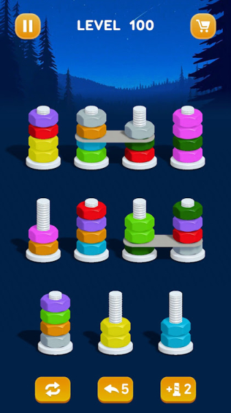 Nuts Sort Color Puzzle Games Mod Apk Latest Version