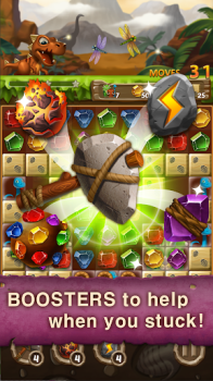 Jewels Dino Age Match3 Puzzle apk download latest version v12 screenshot 2