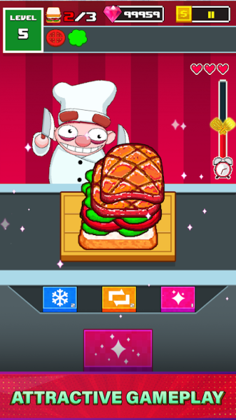 SandWich Master mod apk Unlimited gold coins and diamonds