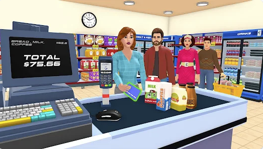 Supermarket Shop Simulator 3D Apk Download for Android v1.0.0 screenshot 1