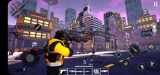 Cyberpunk Shootout Apk Download for Android v1.0 screenshot 3