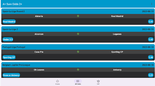 Sure Odds 2+ Mega Safe Betting App for Android Download  v2.0.0.6 screenshot 1