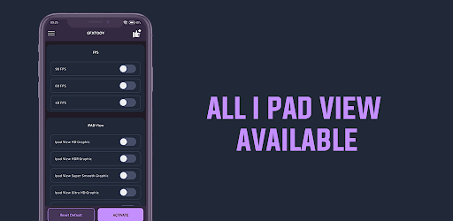 GFXTOOY IPAD VIEW & 90 FPS app free download latest version v17.17 screenshot 1