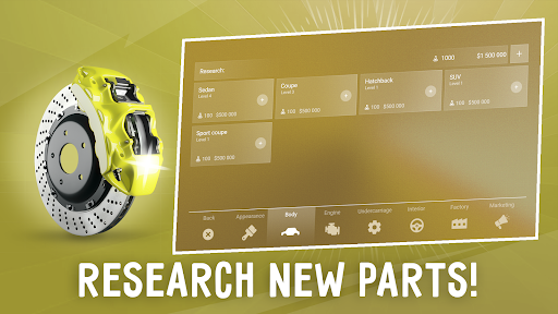 Car Company Tycoon Mod Apk 1.7.1 Premium Unlocked Unlimited Money