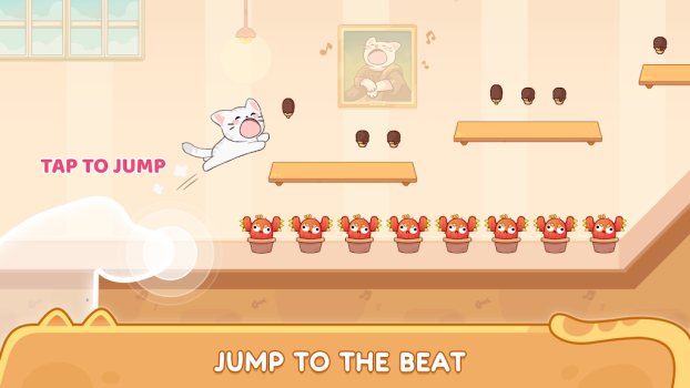 Cat Dash Cute Cat Music Game mod apk Unlimited coins v1.0.60 screenshot 2