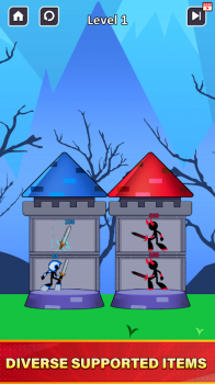 Stick Man Legend mod apk unlimited gold coins and diamonds v1.4 screenshot 1