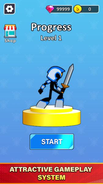 Stick Man Legend mod apk unlimited gold coins and diamonds