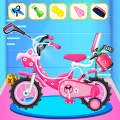 Girl Bicycle Repair Wash Salon Apk Download for Android