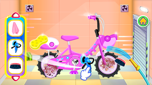 Girl Bicycle Repair Wash Salon Apk Download for Android