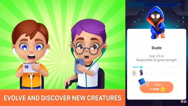 Human Evolution Clicker MOD APK (Remove ads, Unlimited money, Free purchase, Mod Menu) v1.9.38 screenshot 1