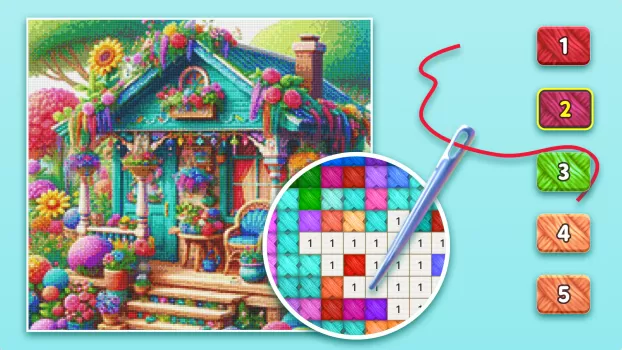 Cross Stitch: Color by Number MOD APK (Unlimited money, Unlocked, Full) v2.6.6 screenshot 1