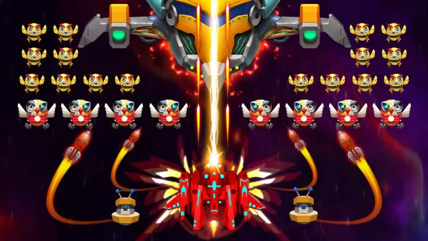 Galaxy Attack: Chicken Shooter MOD APK (Remove ads, Unlimited money) v31.2 screenshot 32