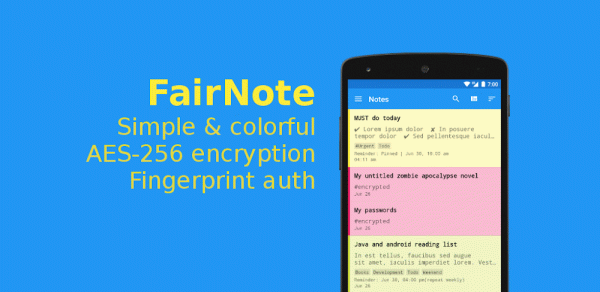 FairNote - Fast Notepad Notes