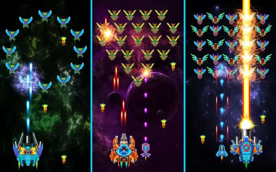 Galaxy Attack: Shooting Game MOD APK (Free purchase, God Mode, High Damage) v59.2 screenshot 21