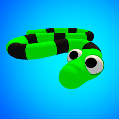 Wriggly Snake MOD APK (Remove ads, Unlimited money, Mod Menu)