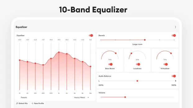 Flat Equalizer - Bass Booster MOD APK (Unlocked, Premium) v6.2.0 screenshot 16