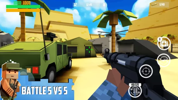 Block Gun 3D MOD APK (Remove ads, Unlimited money, Weak enemy) v9.8 screenshot 17