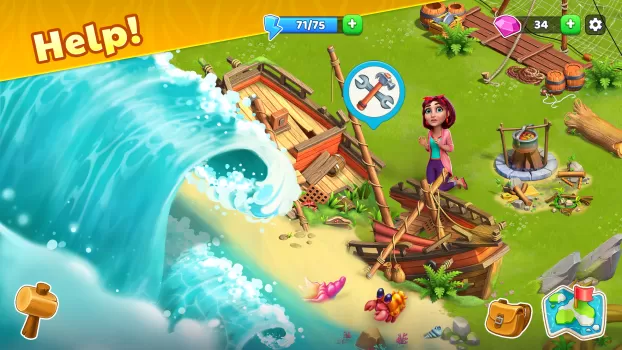 Bermuda Adventures Farm Island MOD APK (Unlimited money, Mod Menu) v1.19.0 screenshot 2