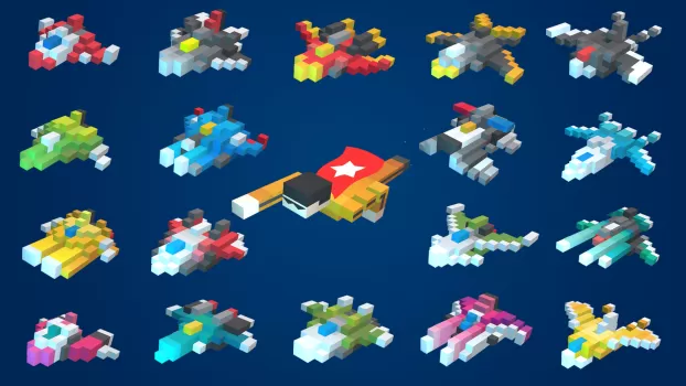 Sky Wings: Pixel Fighter 3D MOD APK (Unlocked) v3.2.11 screenshot 8