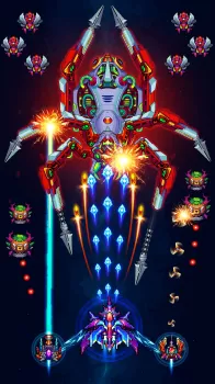 Galaxiga Arcade Shooting Game MOD APK (God Mode, High Damage, Mod speed) v24.98 screenshot 3