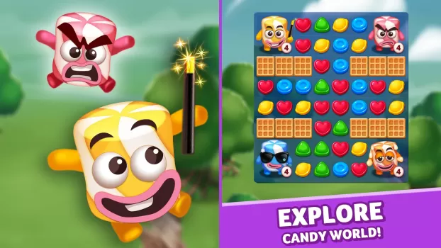 Lollipop & Marshmallow Match3 MOD APK (Remove ads) v25.0117.00 screenshot 1