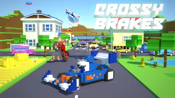 Crossy Brakes: Blocky Road Fun