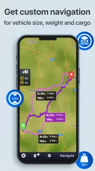 Sygic GPS Truck & Caravan MOD APK (Unlocked) v24.0.1 screenshot 2