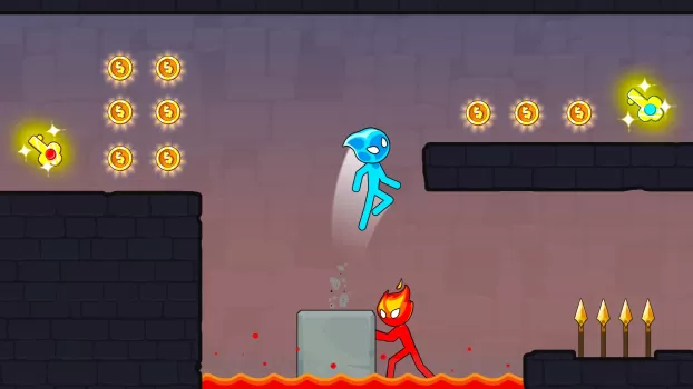 Stick Red boy and Blue girl MOD APK (Remove ads, Unlimited money) v2.6.6 screenshot 5