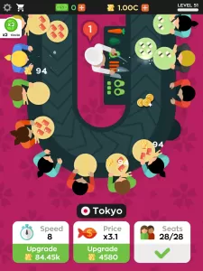 Sushi Bar Idle MOD APK (Free purchase) v2.8.4 screenshot 10