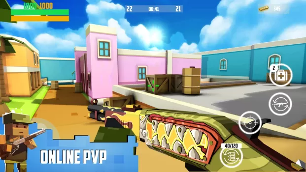 Block Gun 3D MOD APK (Remove ads, Unlimited money, Weak enemy) v9.8 screenshot 13