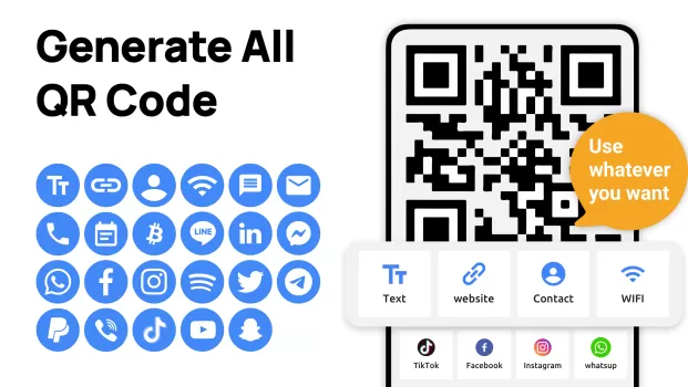 QR Code Generator & QR Maker MOD APK (Unlocked, VIP) v1.02.40.0806 screenshot 2