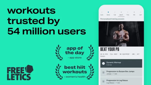 Freeletics: Fitness Workouts MOD APK v23.9.1 screenshot 1