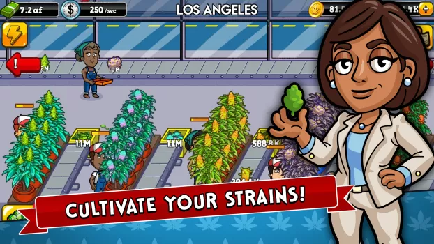 Weed Inc: Idle Tycoon MOD APK (Unlimited money, Free purchase, Mod Menu, Mod speed) v3.34.46 screenshot 1