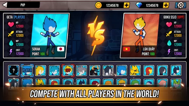 Super Stickman Dragon Warriors MOD APK (Unlimited money) v1.2.4 screenshot 15