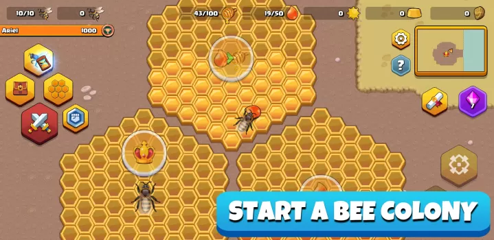 Pocket Bees: Colony Simulator MOD APK (God Mode, Mod speed) v0.0059 screenshot 1