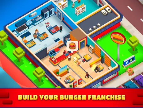 Idle Burger Empire Tycoon MOD APK (Free purchase, Unlimited money) v1.17 screenshot 8