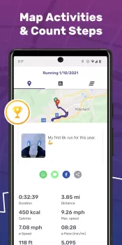 Running Tracker App - FITAPP MOD APK (Remove ads, Unlocked, Premium, Mod speed) v8.4.0 screenshot 3