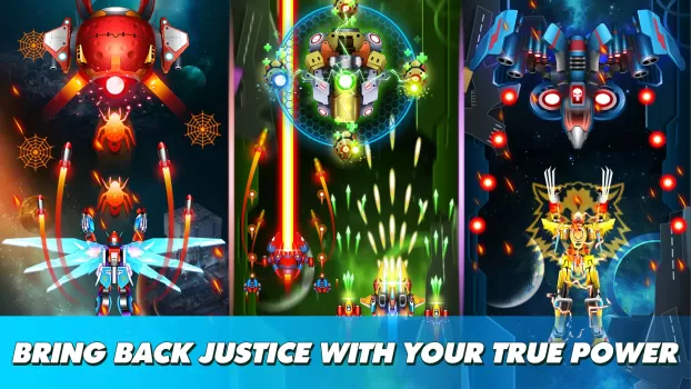 Thunder Fighter Superhero MOD APK (Remove ads, Unlimited money) v10.1 screenshot 5