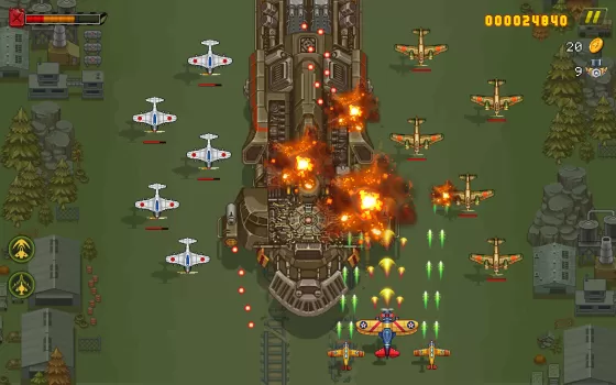 1945 Air Force: Airplane games MOD APK (God Mode) v13.74 screenshot 23