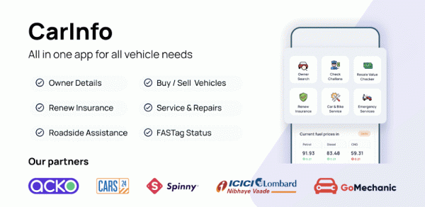 CarInfo - RTO Vehicle Info App