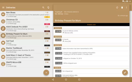 Deliveries Package Tracker MOD APK (Unlocked, Pro) v5.8.1 screenshot 8