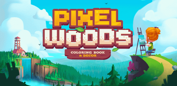 Pixelwoods: Color by number