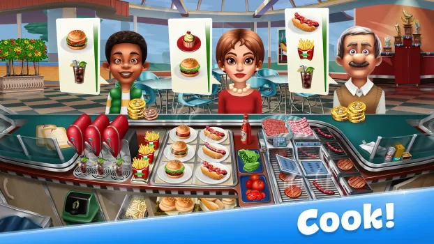 Cooking Fever: Restaurant Game MOD APK (Remove ads, Unlimited money, Mod speed) v21.2.2 screenshot 1