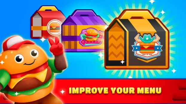 Idle Burger Empire Tycoon MOD APK (Free purchase, Unlimited money) v1.17 screenshot 2