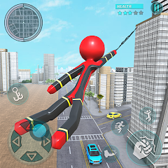 Rope Hero Spider Stickman War MOD APK (Remove ads, Mod speed)